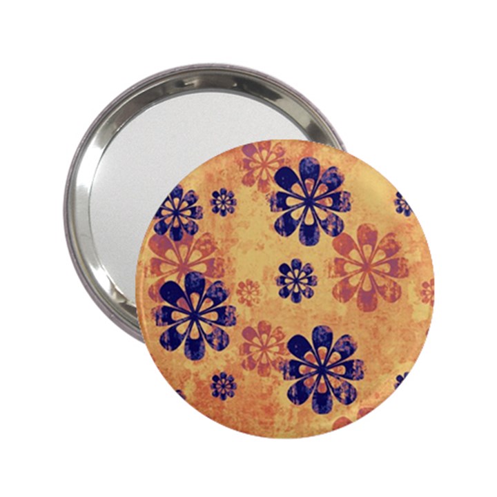 Funky Floral Art Handbag Mirror (2.25 )