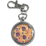 Funky Floral Art Key Chain & Watch Front