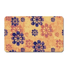 Funky Floral Art Magnet (rectangular) by Colorfulart23