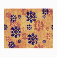 Funky Floral Art Glasses Cloth (small, Two Sided)