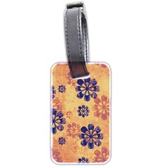 Funky Floral Art Luggage Tag (two Sides)