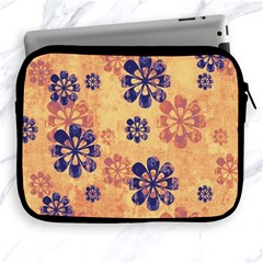 Funky Floral Art Apple Ipad Zippered Sleeve