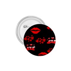 Red Hearts And Lips 1 75  Button by Colorfulart23