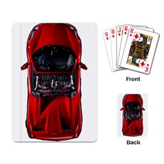 Ferrari Sport Car Red Playing Cards Single Design