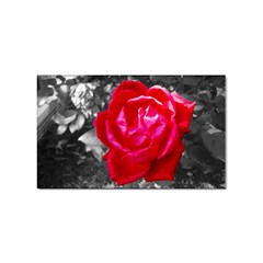 Red Rose Sticker (rectangle)