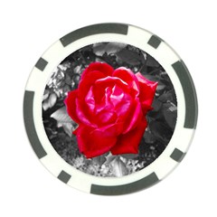 Red Rose Poker Chip (10 Pack)