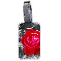 Red Rose Luggage Tag (two Sides)