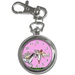 Unicorn And Fairy In A Grass Field And Sparkles Key Chain & Watch Front