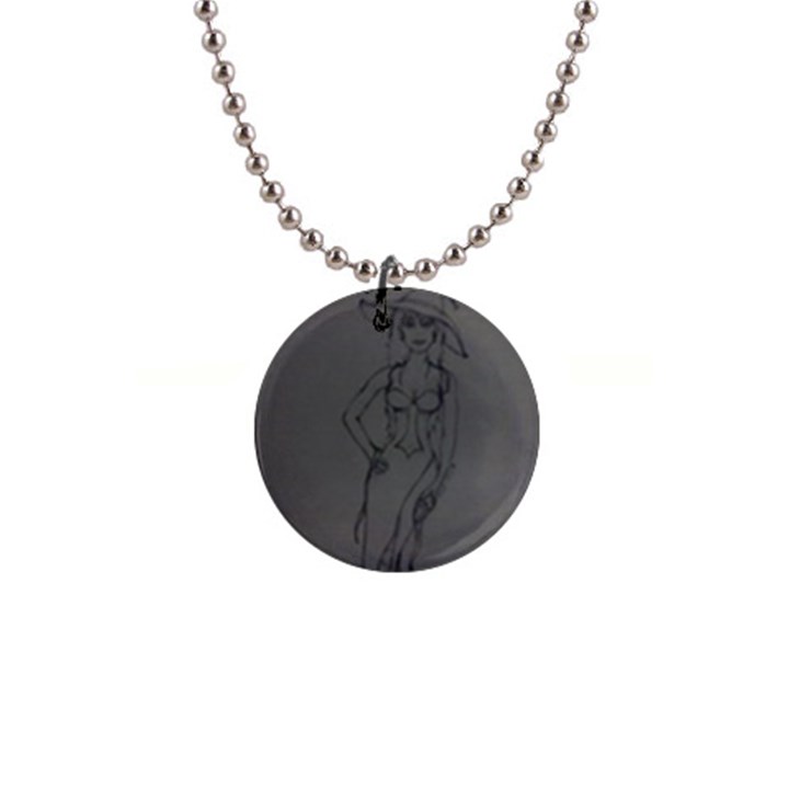 Witchy Button Necklace