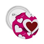 Valentine Hearts  2.25  Button Front