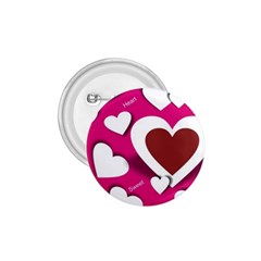 Valentine Hearts  1 75  Button