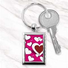 Valentine Hearts  Key Chain (rectangle)