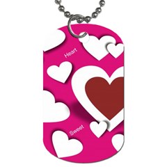 Valentine Hearts  Dog Tag (one Sided)