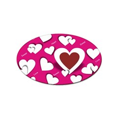 Valentine Hearts  Sticker 10 Pack (oval) by Colorfulart23