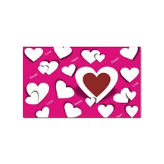 Valentine Hearts  Sticker 10 Pack (rectangle) by Colorfulart23