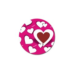 Valentine Hearts  Golf Ball Marker 4 Pack