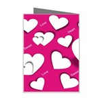 Valentine Hearts  Mini Greeting Card Right