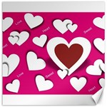 Valentine Hearts  Canvas 20  x 20  (Unframed) 19 x19.27  Canvas - 1