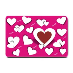 Valentine Hearts  Small Door Mat