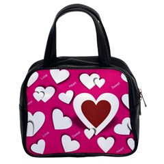 Valentine Hearts  Classic Handbag (two Sides)