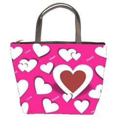 Valentine Hearts  Bucket Handbag