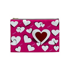 Valentine Hearts  Cosmetic Bag (medium)