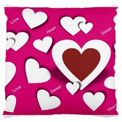 Valentine Hearts  Large Cushion Case (single Sided) 