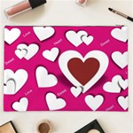 Valentine Hearts  Cosmetic Bag (XXL) Back