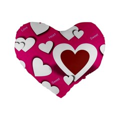 Valentine Hearts  16  Premium Heart Shape Cushion 