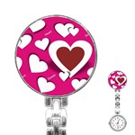 Valentine Hearts  Stainless Steel Nurses Watch Front