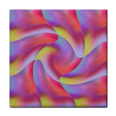 Colored Swirls Ceramic Tile