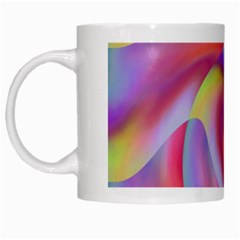 Colored Swirls White Coffee Mug