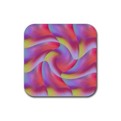 Colored Swirls Drink Coaster (square)