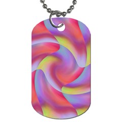 Colored Swirls Dog Tag (two-sided) 