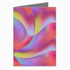 Colored Swirls Greeting Card