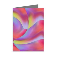 Colored Swirls Mini Greeting Card