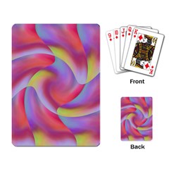 Colored Swirls Playing Cards Single Design