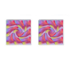 Colored Swirls Cufflinks (square)