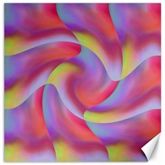 Colored Swirls Canvas 12  X 12  (unframed) by Colorfulart23