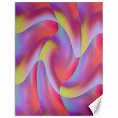 Colored Swirls Canvas 12  X 16  (unframed) by Colorfulart23