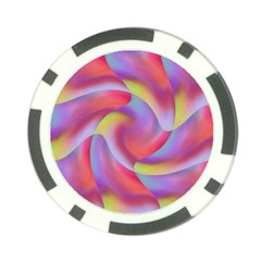 Colored Swirls Poker Chip