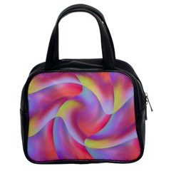 Colored Swirls Classic Handbag (two Sides)