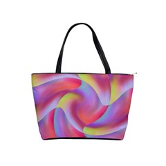 Colored Swirls Large Shoulder Bag