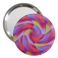 Colored Swirls 3  Handbag Mirror by Colorfulart23