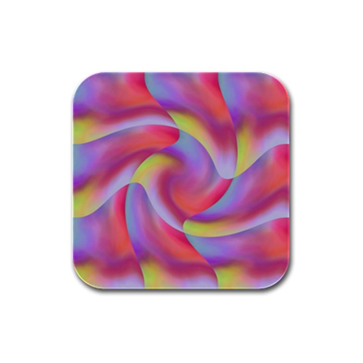 Colored Swirls Drink Coasters 4 Pack (Square)