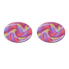 Colored Swirls Cufflinks (oval)