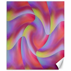 Colored Swirls Canvas 8  X 10  (unframed) by Colorfulart23