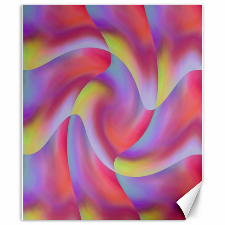 Colored Swirls Canvas 20  x 24  (Unframed)