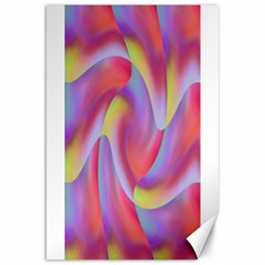 Colored Swirls Canvas 20  X 30  (unframed) by Colorfulart23