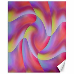 Colored Swirls Canvas 11  X 14  (unframed) by Colorfulart23